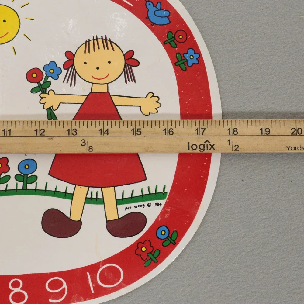 Vintage Children's Placemats Alphabet Numbers Educational School Pat Wong 1984